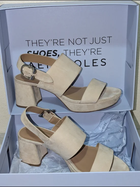 Aerosoles Camera Platform Sandals Size 10 - Picture 2 of 9